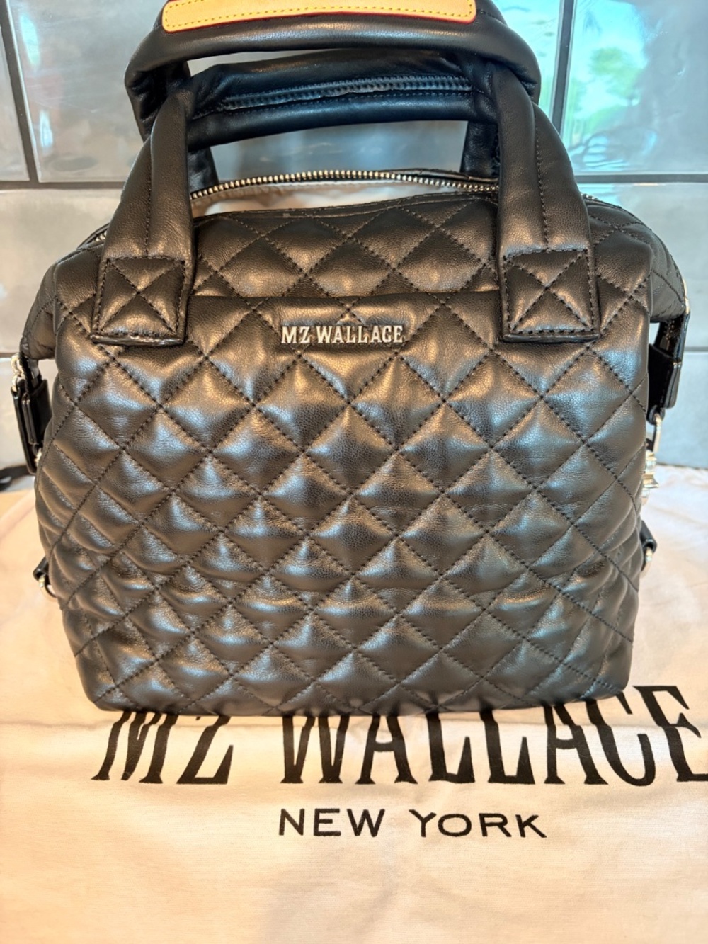 MZ Wallace Black Leather Small Sutton Deluxe NWOT - Picture 6 of 13